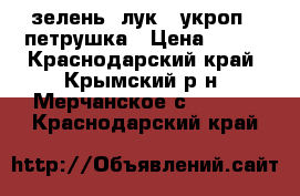 зелень  лук   укроп   петрушка › Цена ­ 100 - Краснодарский край, Крымский р-н, Мерчанское с.  »    . Краснодарский край